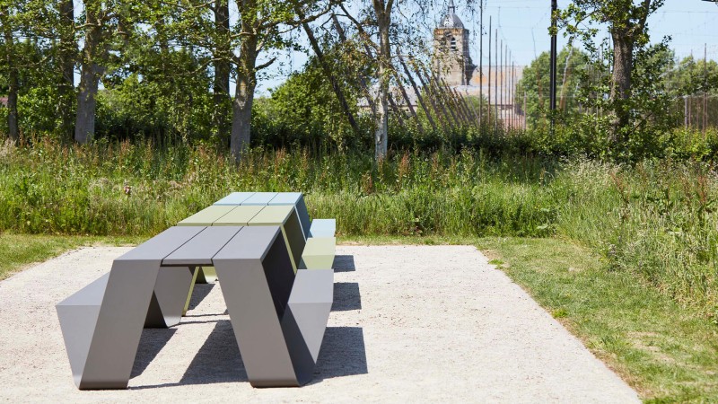 extremis® Hopper Picnic AA (All Aluminium) Gartentisch mit Sitzbank B 240 cm