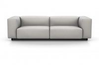 Vitra Soft Modular Sofa Zweisitzer Stoff Iroko 2 silbergrau