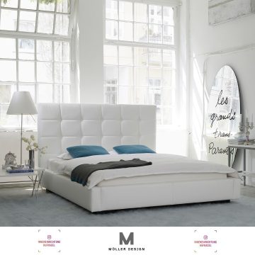 Möller Design Edward Polsterbett design by Cord Möller-EwerbeckBeim Edward Bett trifft die handwerkliche Tradition auf eine moderne Formensprache. Ein Bett in einem besonderen Stilmix, eine Kombination aus schlichter, bodennaher Eleganz und edler K