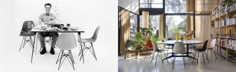 Vitra Eames Plastic Chair RE Kollektion damals heute Charles and Ray Eames Designklassiker