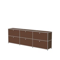 Vorschau: USM Haller Sideboard XL 3x2 6 Klappturen USM braun seitlich Vorschau: USM Haller Sideboard XL 3x2 6 Klappturen USM braun seitlich