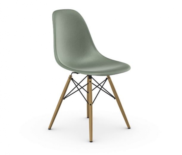Vitra Eames Fiberglass Side Chair DSW sea foam green UG: Ahorn gelblich