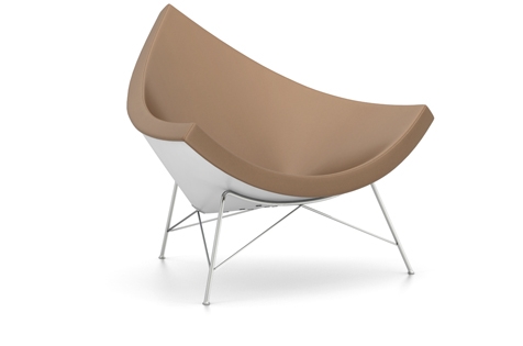 Vitra Coconut Chair Sessel Leder PREMIUM camel