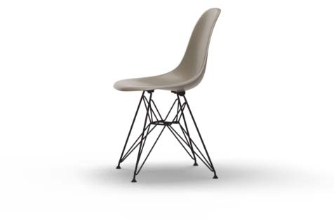 Vitra Eames Fiberglass Side Chair DSR raw umber UG: basic dark