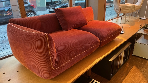 COR Jalis 21 Sofa 2 Sitzer Cord Samt Stoffsofa 9072 kurbis AusstellungsstuckIW0pK0JBEFteo