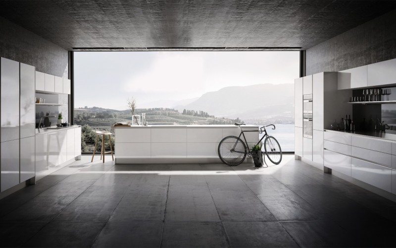 SieMatic Küchenlinie Pure Küche im modernen Architektenhaus in der Toskana