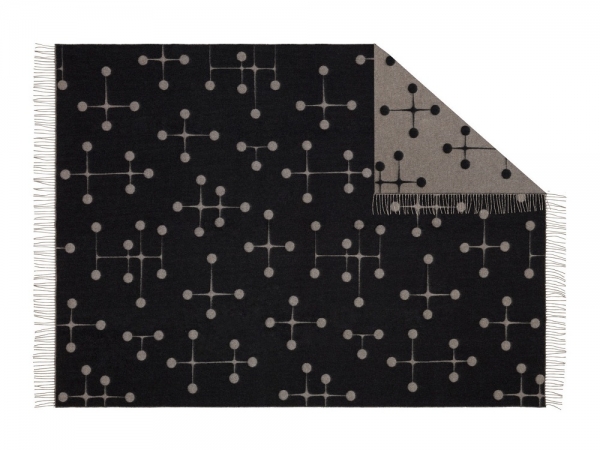 Vitra Eames Wool Blanket Dot Pattern Wolldecke schwarz