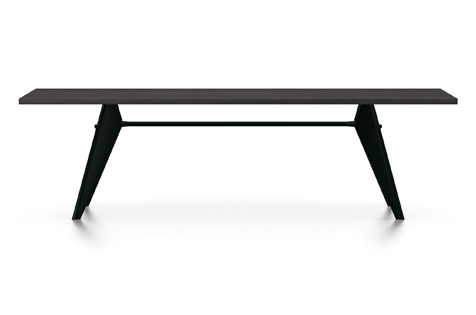 Vitra Prouve EM Table Esstisch Furnier Eiche dunkel 260 cm dunkel tiefschwarz