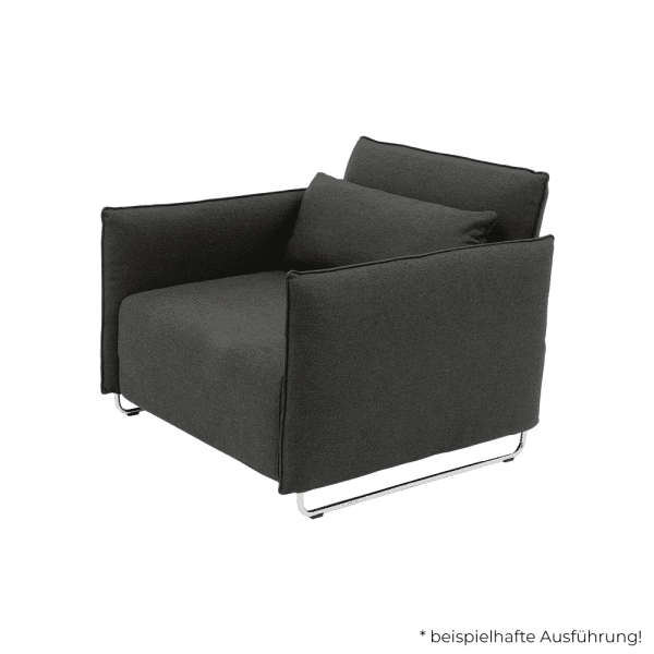 SOFTLINE Furniture Cord Sessel Schlafsessel mit Kuschelkissen Stoff Vision
