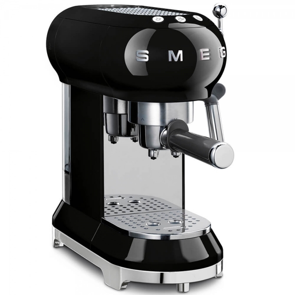 SMEG Retro-Style Espresso-Kaffeemaschine schwarz ECF01BLEU