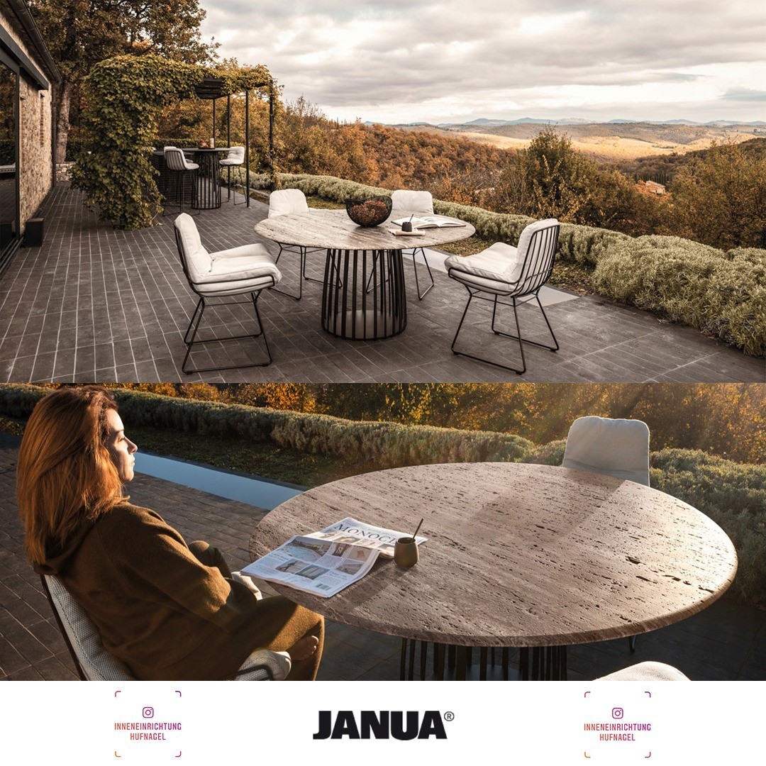 | Janua Möbel BC 07 Basket OutdoorDas Hamburger Designduo Birgit Hoffmann und Christoph Kahleyss hat asiatische Esskultur neu interpretiert. Mit fünf für den Außenbereich geeigneten Gesteinsarten kombinieren die Designer Stein und Metall zu einer s