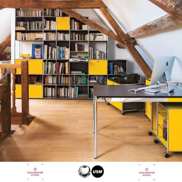 | USM Haller Home Office SolutionEine hochwertige Umgebung in Ihrem Home Office wirkt sich in besonderem Maße auf die Produktivität, Zufriedenheit bei der Arbeit und das allgemeine Wohlbefinden aus. Verwandeln Sie Ihr Büro vom funktionalen und prak