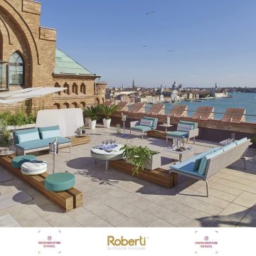 | Roberti Rattan Kay West design by G. V. Plazzogna & R. PapparottoKey West ist eine elegante Outdoor-Möbelkollektion, die von architektonischem Charakter geprägt ist und zeitlose Schönheit und Harmonie ausstrahlt. Alle Teile der Kollektion integri