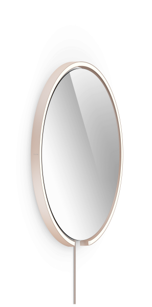 Occhio Mito Sfera Corda 60 Wide mit klarem Spiegel externes Stromkabel gold matt