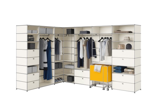 USM Haller Garderoben Wardrobes Ankleide Kleiderschrank reinweiss 99