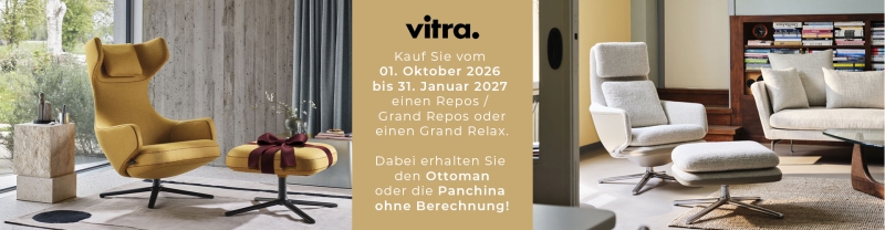 Vitra Winteraktion 2026/27: Repos, Grand Repos und Grand Relax mit Geschenk