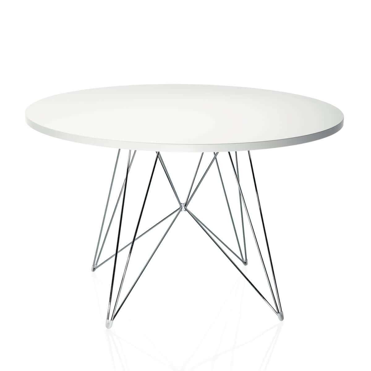 Magis Design Tavolo XZ3 (rund) Esstisch Fenix weiss UG: chrom kaufen | Inneneinrichtung Hufnagel