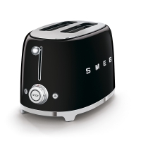 SMEG Retro-Style 2-Scheiben-Toaster schwarz TSF01BLEU