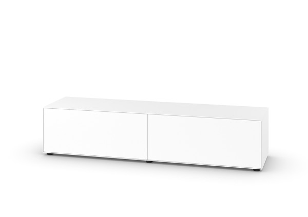 Piure NEX PUR BOX TV-HiFi-Möbel mit 2 Klapptüren 180 x 50,5 x 48 cm weiss matt