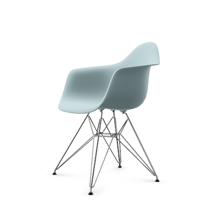 Vitra Eames Plastic Arm Chair DAR Stuhl neue Hohe eisgrau