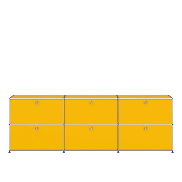 USM Haller Sideboard XL 3x2 6 Klappturen goldgelb