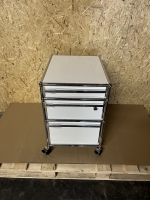 USM Haller Rollcontainer Ausstellungsstuck 3 Schuben reinweiss