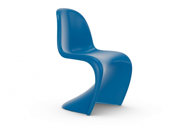 Vitra Panton Chair gletscherblau (neue Höhe) Freischwinger-Stuhl