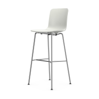 Vitra HAL Stool, Cotton White, verchromt (gebraucht)