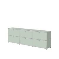 Vorschau: USM Haller Sideboard XL 3x2 6 Klappturen lichtgrau seitlich Vorschau: USM Haller Sideboard XL 3x2 6 Klappturen lichtgrau seitlich