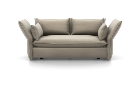 Vitra Mariposa Sofa Zweisitzer Stoff Iroko 2 sand