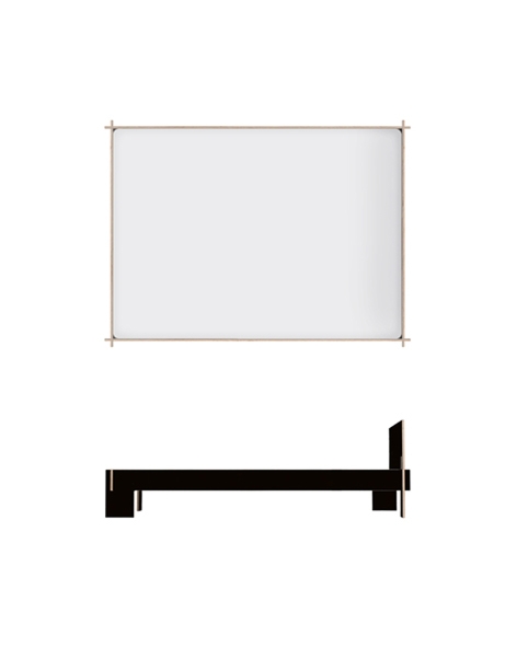 Nils Holger Moormann Siebenschlafer King Size Bett 160 x 220 cm schwarz