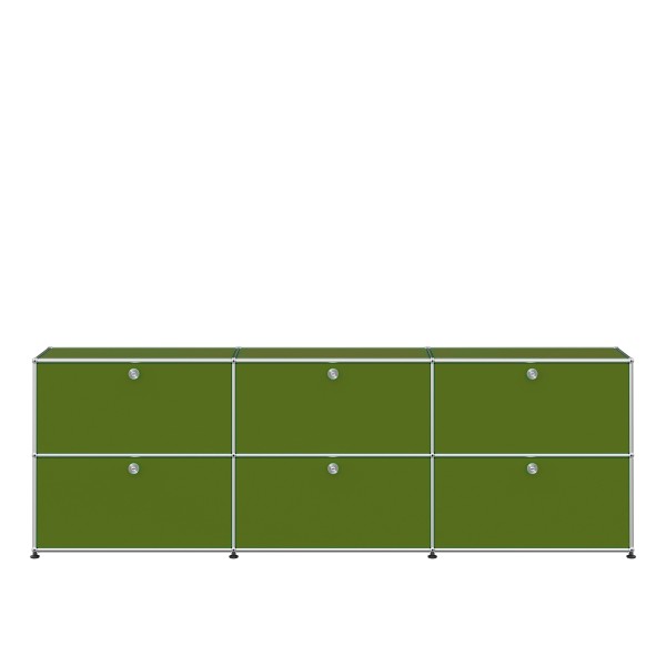 USM Haller Sideboard XL 3x2 6 Klappturen olivgrun