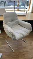 Freifrau Leyasol Armchair High Outdoorstoff Lopi marble Gestell verkehrsweiss Freifrau Leyasol Armchair High Outdoorstoff Lopi marble Gestell verkehrsweiss