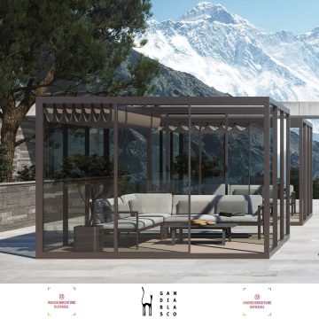 Gandia Blasco Pérgolas & DNADie zeitgemäße Überarbeitung der Holzpergola. Eine Struktur aus eloxiertem Aluminium, die jeden Raum in einen Ort der Begegnung, des Gesprächs, des Lachens verwandelt… Momente, an die man sich gerne erinnert.DNA von Ga