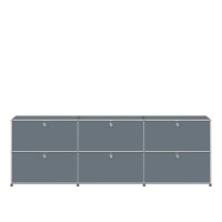 USM Haller Sideboard XL 3x2 6 Klappturen mittelgrau USM Haller Sideboard XL 3x2 6 Klappturen mittelgrau