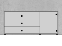 Vorschau: Piure NEX PUR BOX Sideboard 180 x 77 3 x 48 cm weiss matt Skizze Vorschau: Piure NEX PUR BOX Sideboard 180 x 77 3 x 48 cm weiss matt Skizze