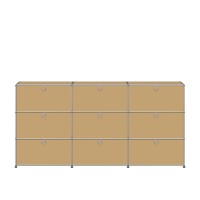 Vorschau: USM Haller Regal XL 3x3 9 Klappturen USM beige Vorschau: USM Haller Regal XL 3x3 9 Klappturen USM beige