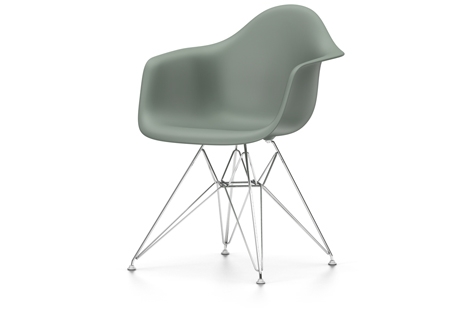 Vitra Eames Plastic Arm Chair DAR (neue Höhe) hellgrau