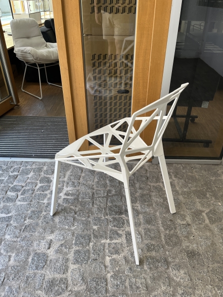 Magis Design Chair One Aluminiumstuhl weiss matt Rucken