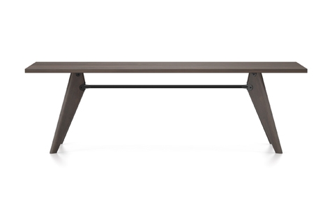 Vitra Table Solvay Esstisch Eiche gerauchert massiv geolt 240 cm dunkelbraun