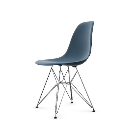 Vitra Eames Plastic Side Chair DSR (neue Höhe) meerblau