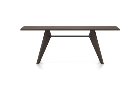 Vitra Table Solvay Esstisch Eiche gerauchert massiv geolt 200 cm dunkelbraun