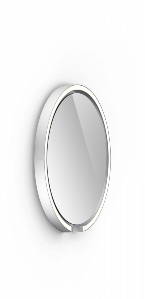 Occhio Mito Sfera 40 Wide mit klarem Spiegel silber matt