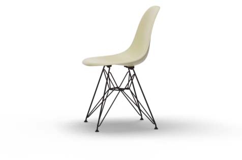 Vitra Eames Fiberglass Side Chair DSR parchment UG basic dark