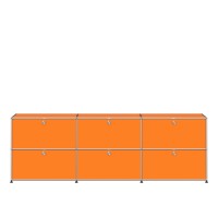 USM Haller Sideboard XL 3x2 6 Klappturen reinorange USM Haller Sideboard XL 3x2 6 Klappturen reinorange