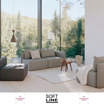 | Softline Cape ModulsofaCAPE wurde 2018 von dem renommierten Designer Johannes Steinbauer für SOFTLINE entworfen. Die durchgehenden Rücken- und Armlehnen der einzelnen Module umschließen die großzügigen Kissen, wodurch ein einheitlicher Look entst