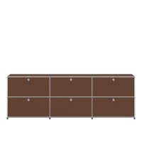 USM Haller Sideboard XL 3x2 6 Klappturen USM braun USM Haller Sideboard XL 3x2 6 Klappturen USM braun