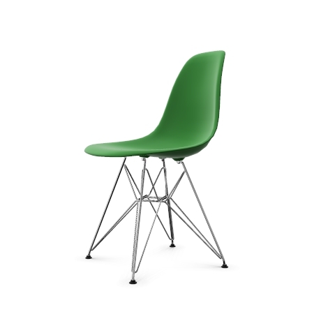 Vitra Eames Plastic Side Chair DSR Stuhl neue Hohe grun