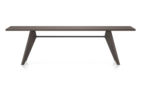 Vitra Table Solvay Esstisch Eiche gerauchert massiv geolt 260 cm dunkelbraun