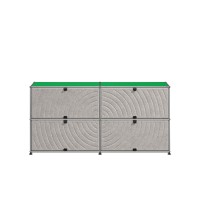 USM Haller Sideboard USM grun 4 Soft Panels grau USM Haller Sideboard USM grun 4 Soft Panels grau
